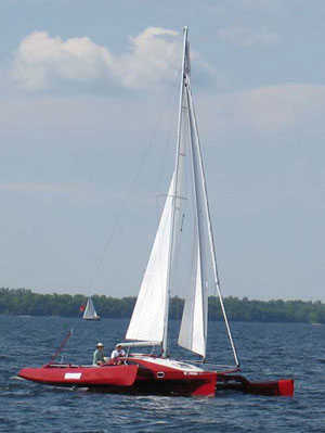 Scarab 8 folding trimaran